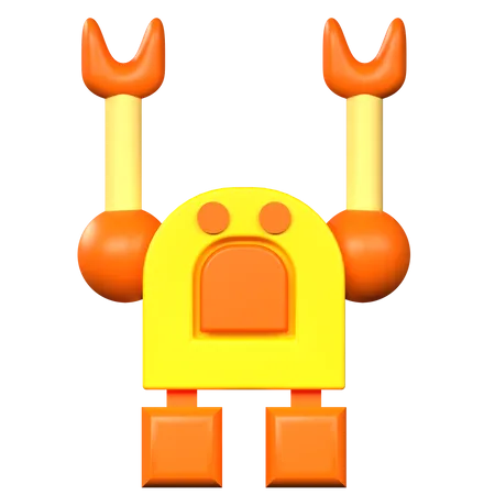 Robot Toy  3D Icon