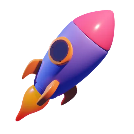 Rocket  3D Icon