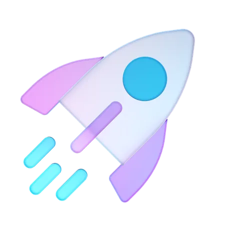 Rocket  3D Icon