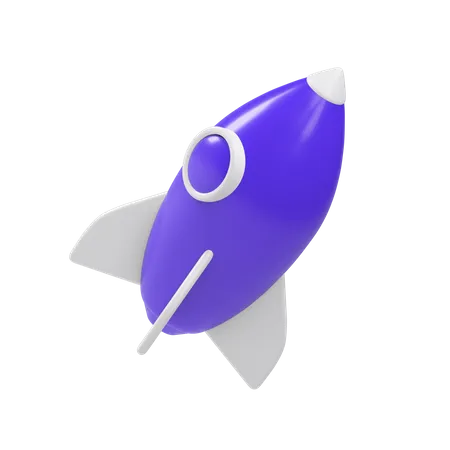 Rocket  3D Illustration