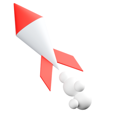 Rocket launch  3D Icon