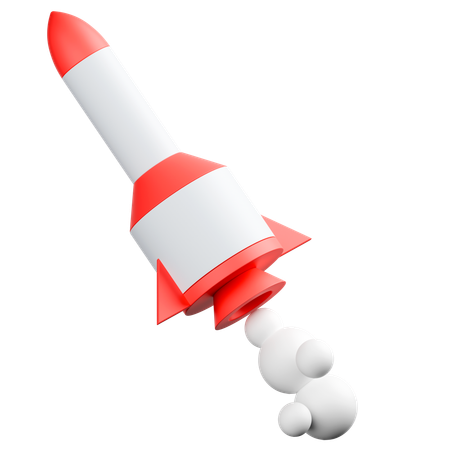 Rocket launch  3D Icon