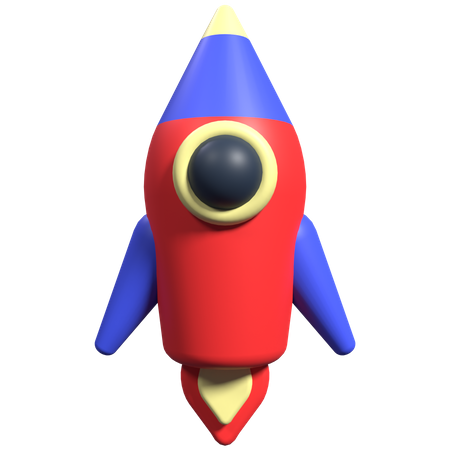 Rocket Launch  3D Icon