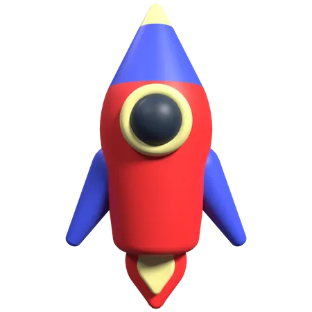 Rocket Launch  3D Icon