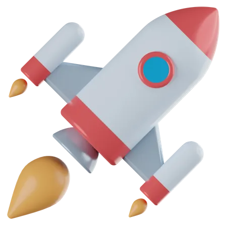 Rocket Startup  3D Icon