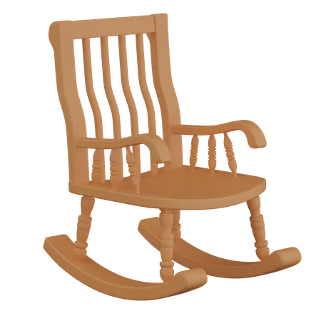 Rocking Chair  3D Icon