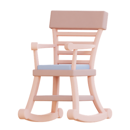 Rocking Chair  3D Icon