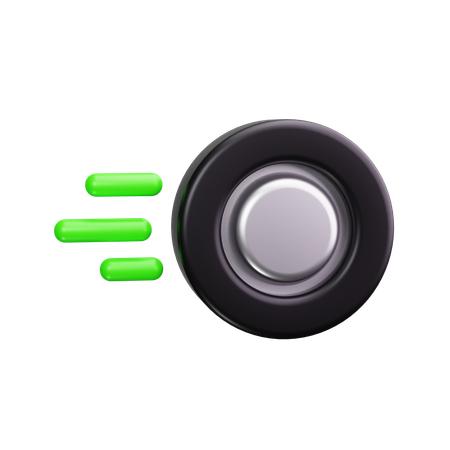 Roda de carro  3D Icon