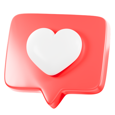 Romantic Message  3D Icon