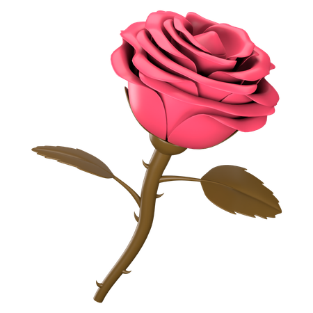 Rose  3D Icon