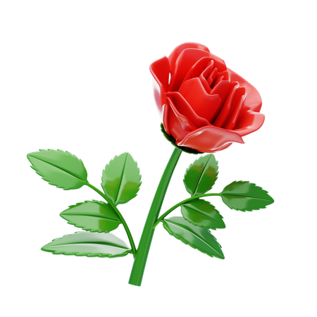 Rose  3D Icon