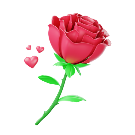 Rose  3D Icon