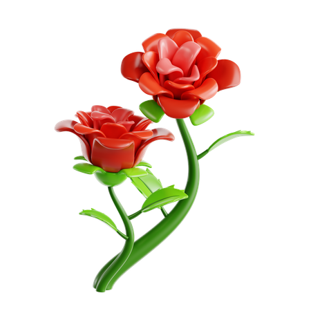 Rose  3D Icon