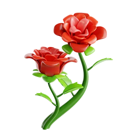 Rose  3D Icon