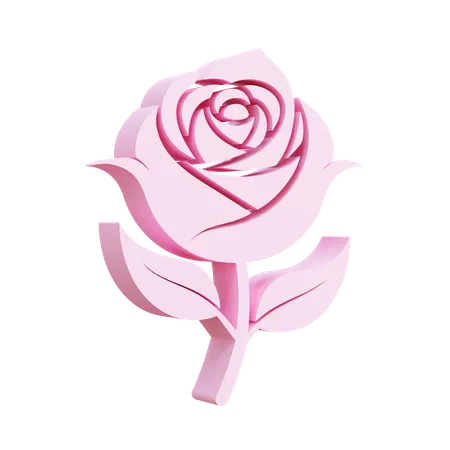 Rose  3D Icon