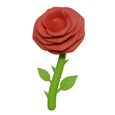 Rose  3D Icon