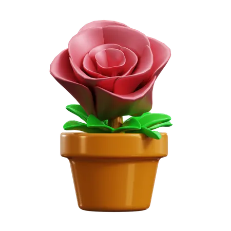 Rose  3D Icon