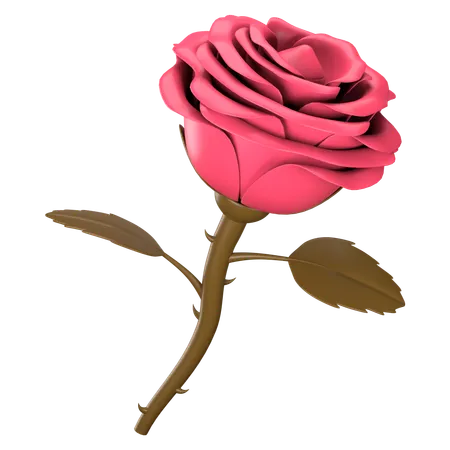 Rose  3D Icon