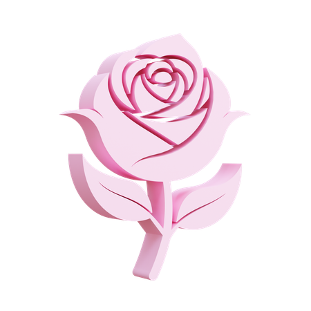 Rose  3D Icon