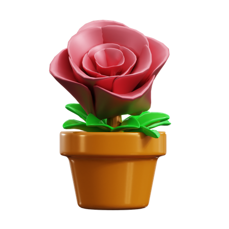 Rose  3D Icon