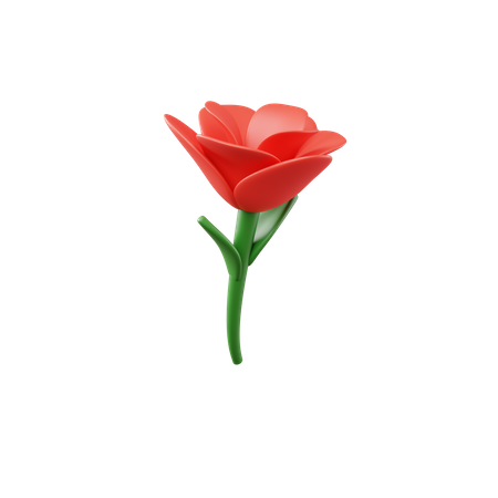 Rose  3D Icon