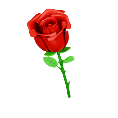 Rose  3D Icon