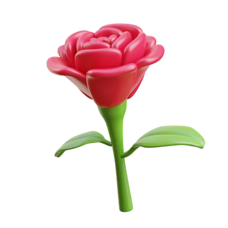 Rose  3D Icon