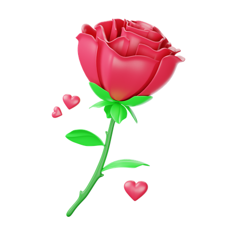 Rose  3D Icon