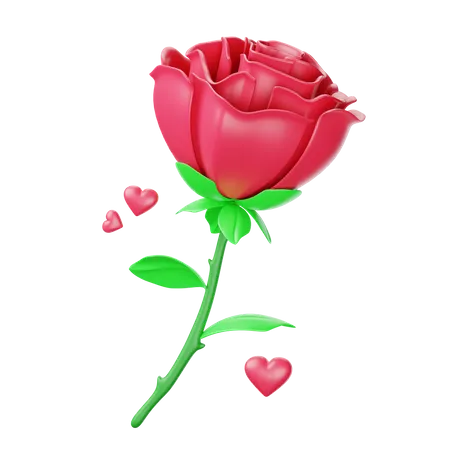 Rose  3D Icon