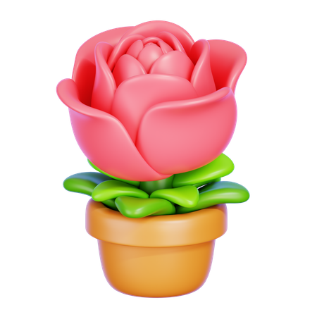 Rose  3D Icon