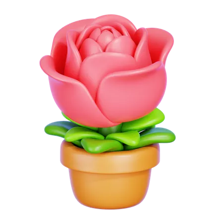 Rose  3D Icon