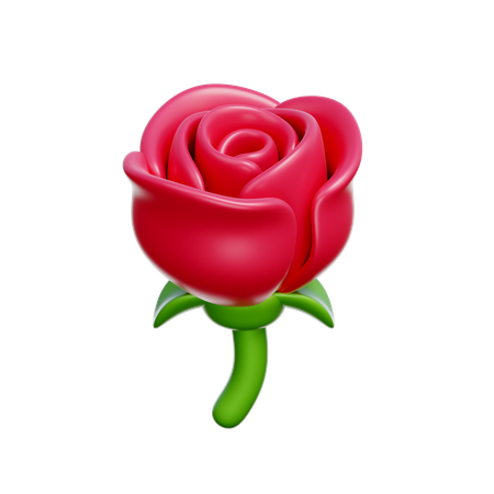 Rose  3D Icon