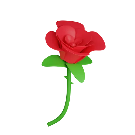 Rose  3D Icon