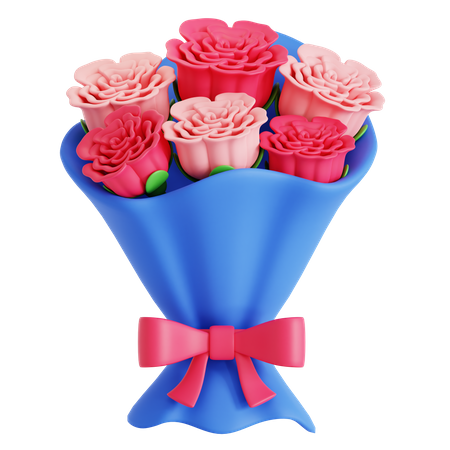 Rose Bouquet  3D Icon