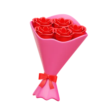 Rose Bouquet  3D Icon