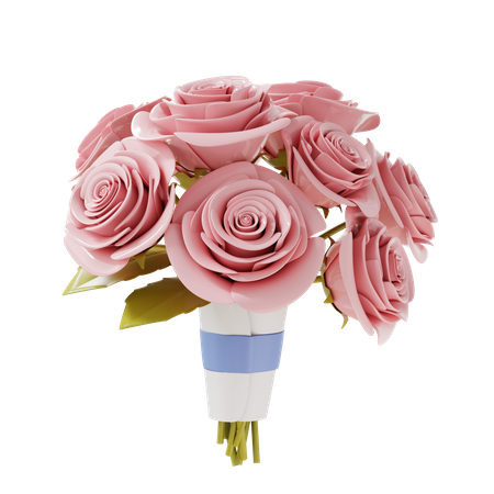 Rose bouquet  3D Illustration