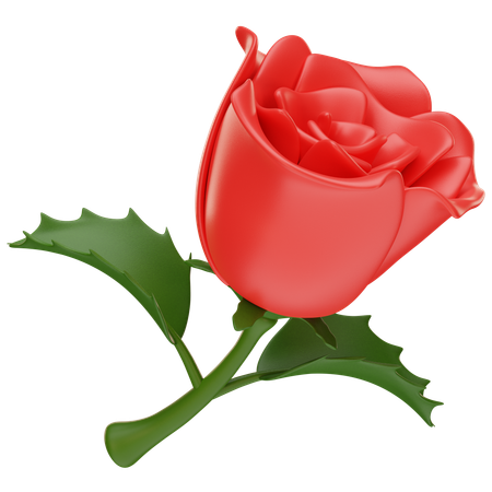 Rose Flower  3D Icon