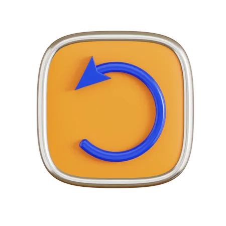 Rotate Left  3D Icon