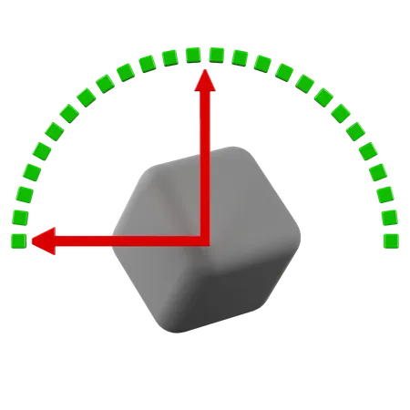 Rotation Cube Object  3D Icon