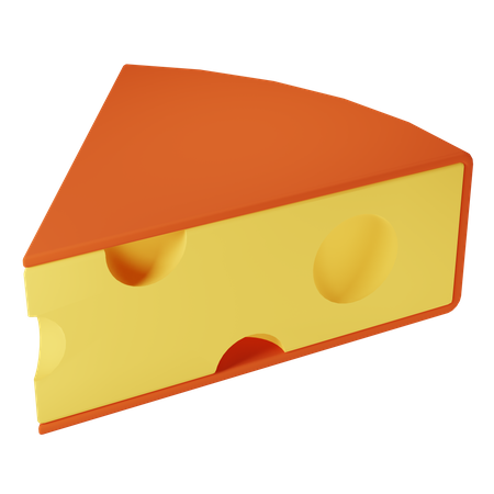 Roter Käsewürfel  3D Icon