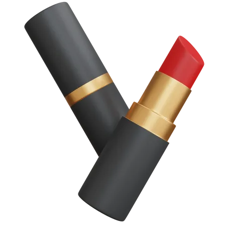 Roter Lippenstift  3D Icon