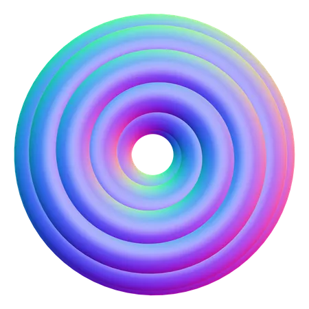 Round Shape  3D Icon