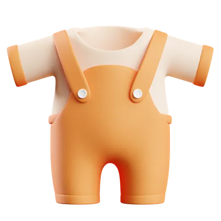 Roupas infantis  3D Icon