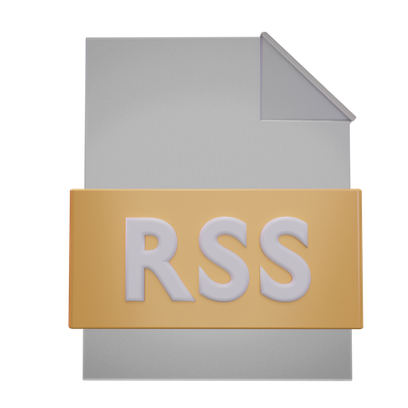 Rss File  3D Icon