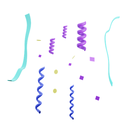Rubans de fête  3D Icon