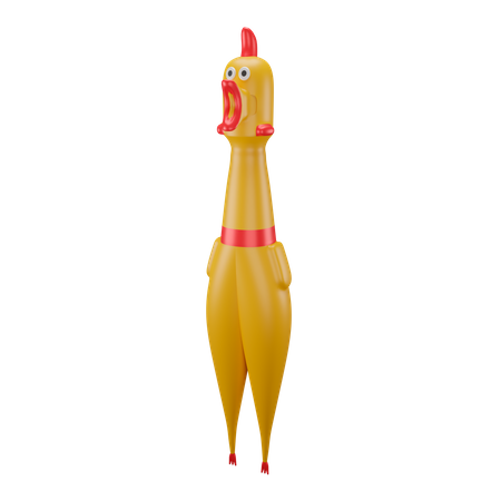 Rubber Chicken  3D Illustration