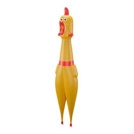 Rubber Chicken  3D Illustration