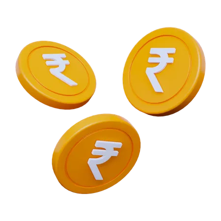 Rupee Coins  3D Icon