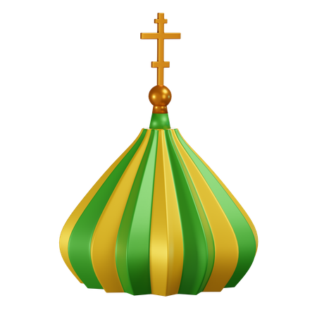 Russian Green Dome  3D Icon