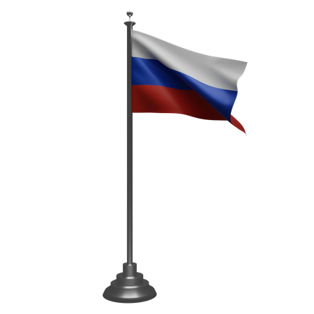 Russische Flagge  3D Illustration